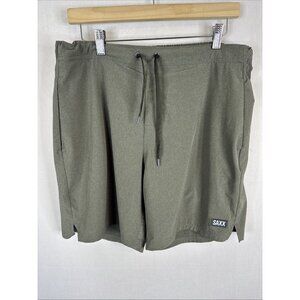 SAXX Sport 2 Life 2N1 Shorts Large BallPark Pouch 7” Olive Athletic